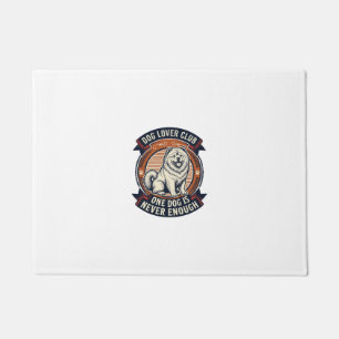 Chow Chow Dog Shirt One Dog Is Never Enough Retro Doormat