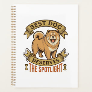 Chow Chow Dog Shirt Vintage Engraving Funny Pet De Planner