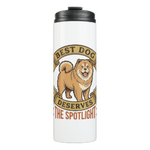 Chow Chow Dog Shirt Vintage Engraving Funny Pet De Thermal Tumbler