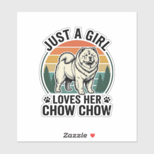 Chow Chow Dog Shirt Vintage Girl Dog Lover Art_1
