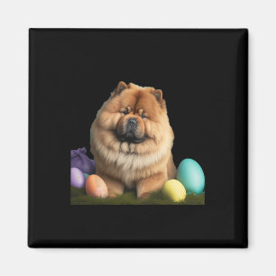 Chow Chow Easter Funny Dog Easter Day Costume  Magnet