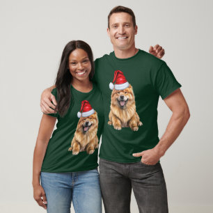 Chow Chow Funny Christmas Santa Dog T-Shirt