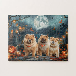 Chow Chow Halloween Spooky Jigsaw Puzzle