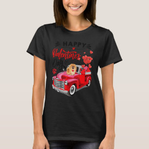 Chow Chow Heart Red Truck Happy Valentine Day Dog T-Shirt