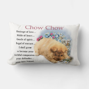 Chow Chow Heritage of Love Puppy Lumbar Cushion