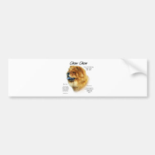 Chow Chow History Design Bumper Sticker