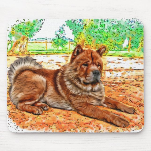 Chow Chow Mousepad (Front)