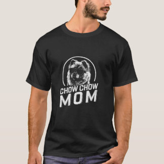 Chow Chow Mum Dog Owner Gifts Women Funny Dog Moth T-Shirt