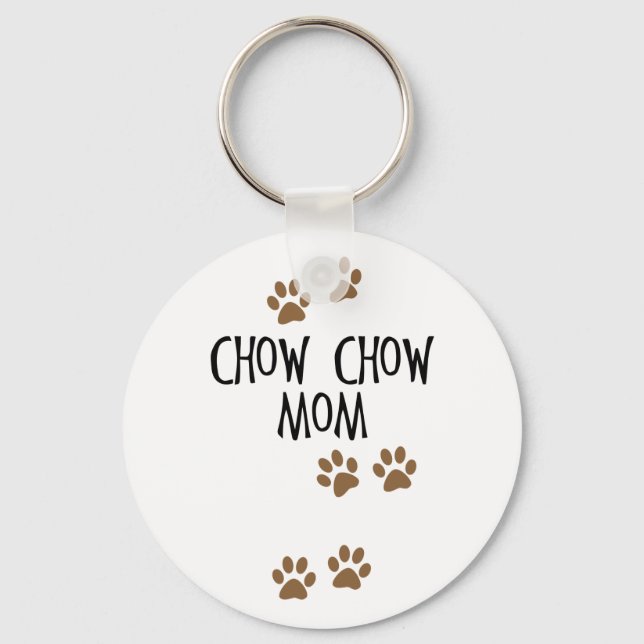Chow Chow Mum Key Ring (Front)