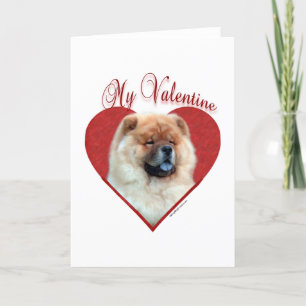 Chow Chow My Valentine Holiday Card
