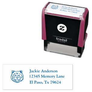 CHOW CHOW Name and Return Address Self-inking Stamp