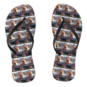 Chow Chow on a Paddle: A Scenic Adventure Jandals