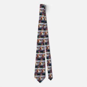 Chow Chow on a Paddle: A Scenic Adventure Tie