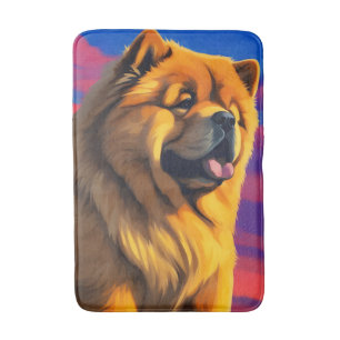 Chow Chow Painting Bath Mat