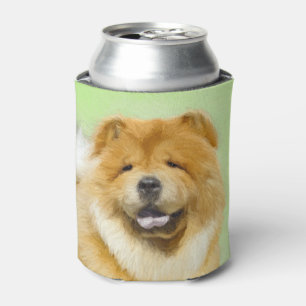Chow Chow Painting - Cute Original Dog Art Can Cooler