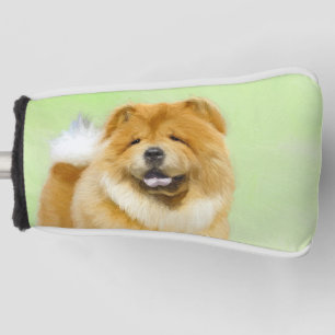 Chow Chow Painting - Cute Original Dog Art Golf Head Cover