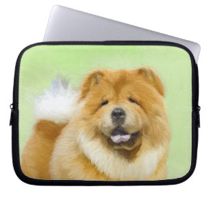 Chow Chow Painting - Cute Original Dog Art Laptop Sleeve