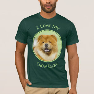 Chow Chow Painting - Cute Original Dog Art T-Shirt
