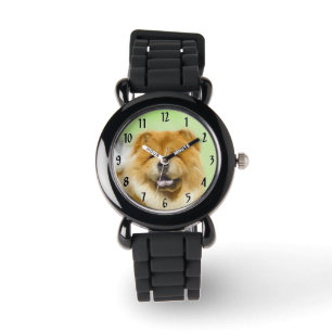 Chow Chow Painting - Cute Original Dog Art Watch