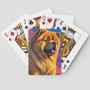 Chow Chow Painting Playing Cards