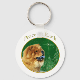 Chow Chow Peace Key Ring
