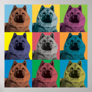 Chow Chow Pop-Art Poster