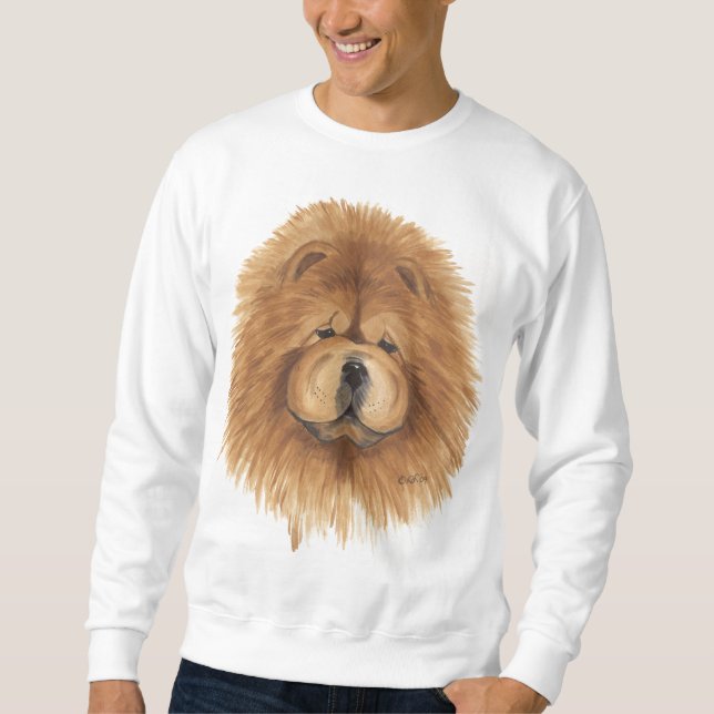 chow chow red  sweatshirt (Front)