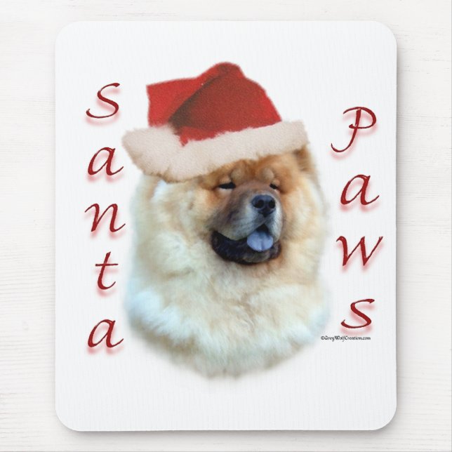 Chow Chow Santa Paws Mouse Pad (Front)