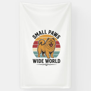 Chow Chow Shirt Small Paws Wide World Vintage Dog  Banner