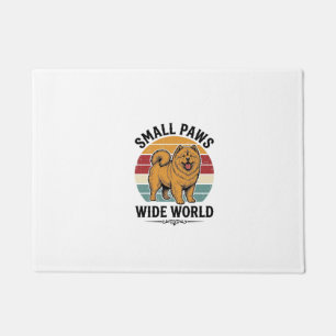 Chow Chow Shirt Small Paws Wide World Vintage Dog Doormat