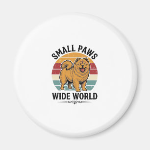 Chow Chow Shirt Small Paws Wide World Vintage Dog  Magnet