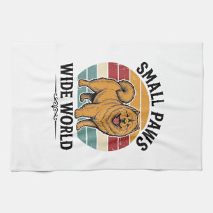 Chow Chow Shirt Small Paws Wide World Vintage Dog Tea Towel