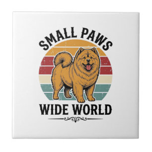 Chow Chow Shirt Small Paws Wide World Vintage Dog  Tile
