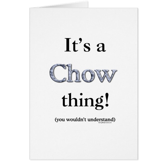 Chow Chow Thing (Front)