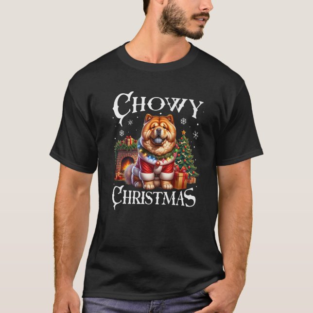 Chow Chow Xmas Chow Chow Christmas Chow Chow Premi T-Shirt (Front)