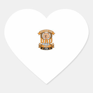Chow Dad Dog Ever Wreath Paw Prints Heart Sticker