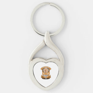 Chow Dad Dog Ever Wreath Paw Prints Key Ring