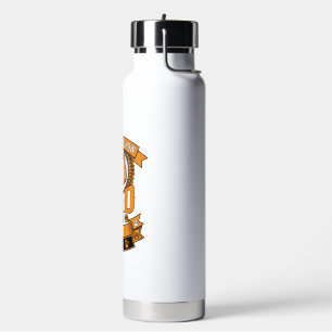 Chow Dad Dog Ever Wreath Paw Prints Water Bottle