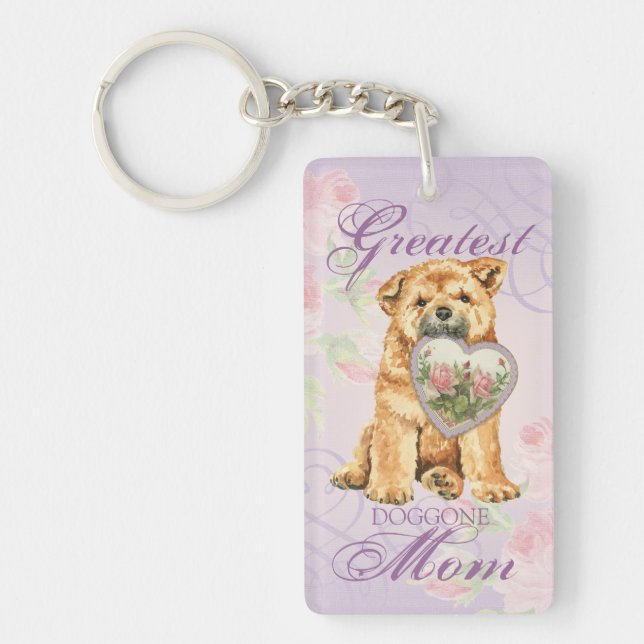 Chow Heart Mum Key Ring (Front)