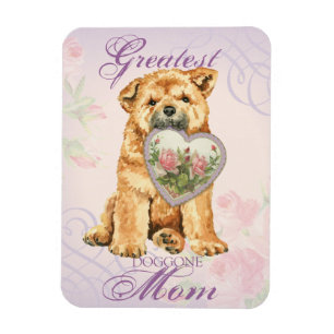 Chow Heart Mum Magnet