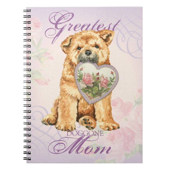 Chow Heart Mum Spiral Notebook (Front)
