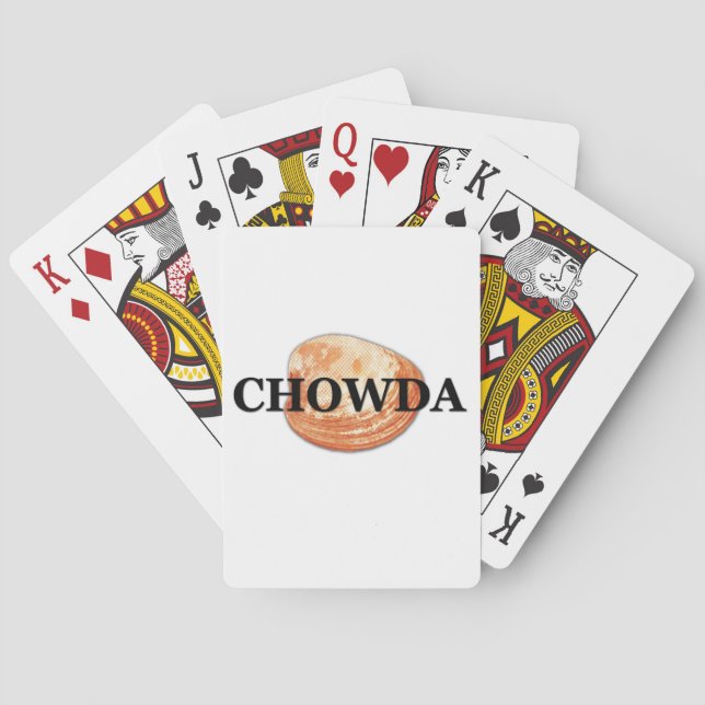 Chowda Playing Cards (White) (Back)