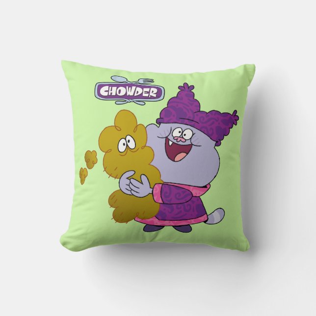 Chowder and Kimchi Cushion (Front)