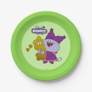 Chowder and Kimchi Paper Plate