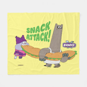 Chowder and Shnitzel Fleece Blanket