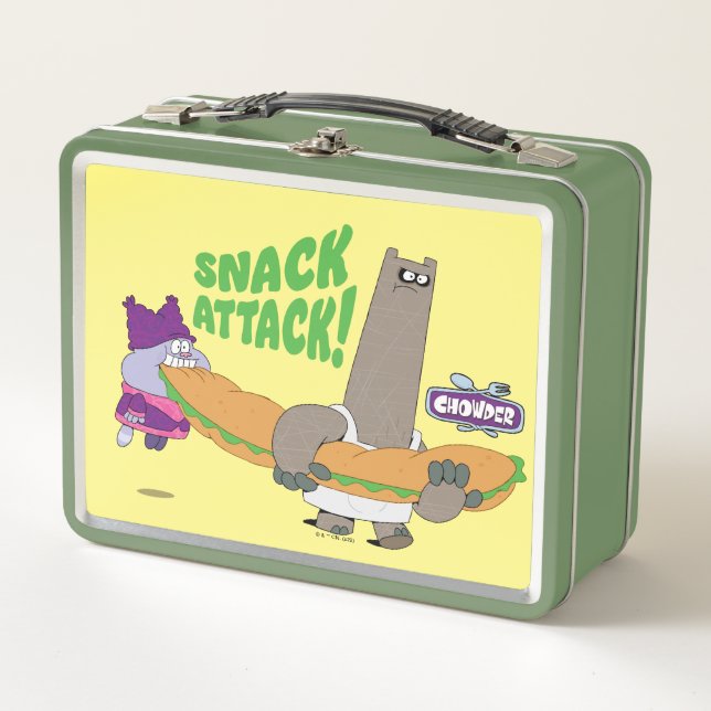 Chowder and Shnitzel Metal Lunch Box (Front)