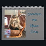 Chowder the Maine Coon Calendar<br><div class="desc">A whole year of Chowder! It's New England's soup for the soul and this Chowder will have you feeling great all year 'round. A collection of photos capturing this goofy, floofly, beautiful Maine Coon cat during his first year of life. Chowder is a genuine New Englander, full of attitude and...</div>