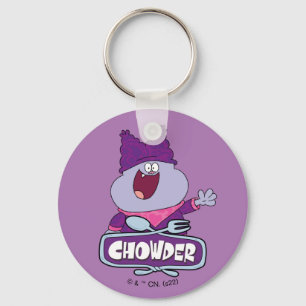Chowder Waving Key Ring