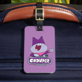 Chowder Waving Luggage Tag
