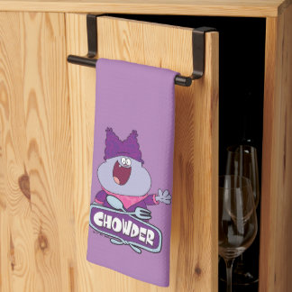 Chowder Waving Tea Towel